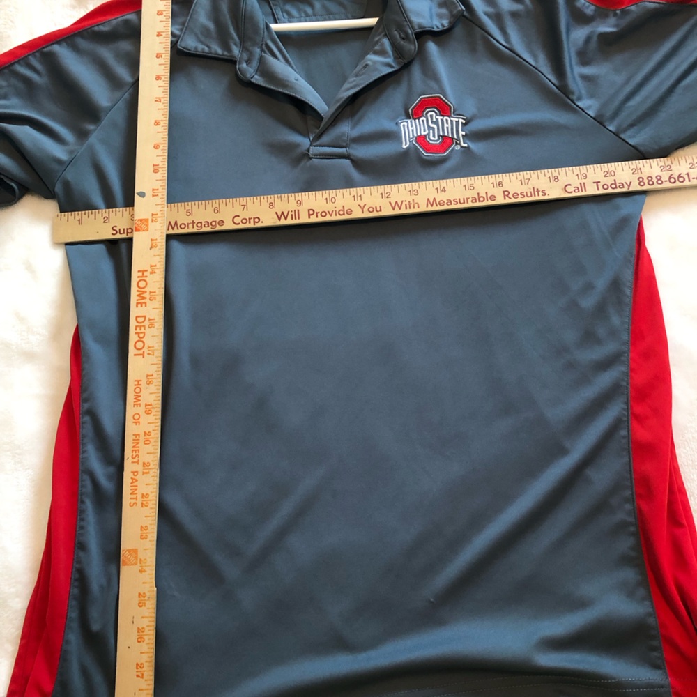 Ohio State polo. Clean smoke free home. Dimensions as shown. No flaws.